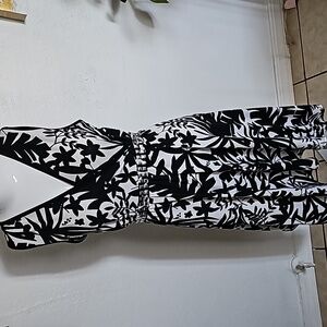 Floral dress ny collection Black and white Size M